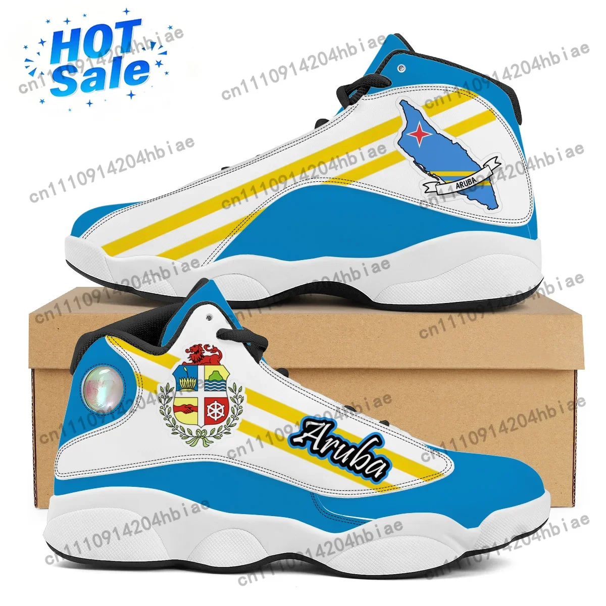 Men'S Shoes Basketball - ARUBA フラッグプリントカスタムクールメンズレディースバスケットボールスニーカーカスタム POD テニスシューズ男性ティーン向け高品質スニーカー