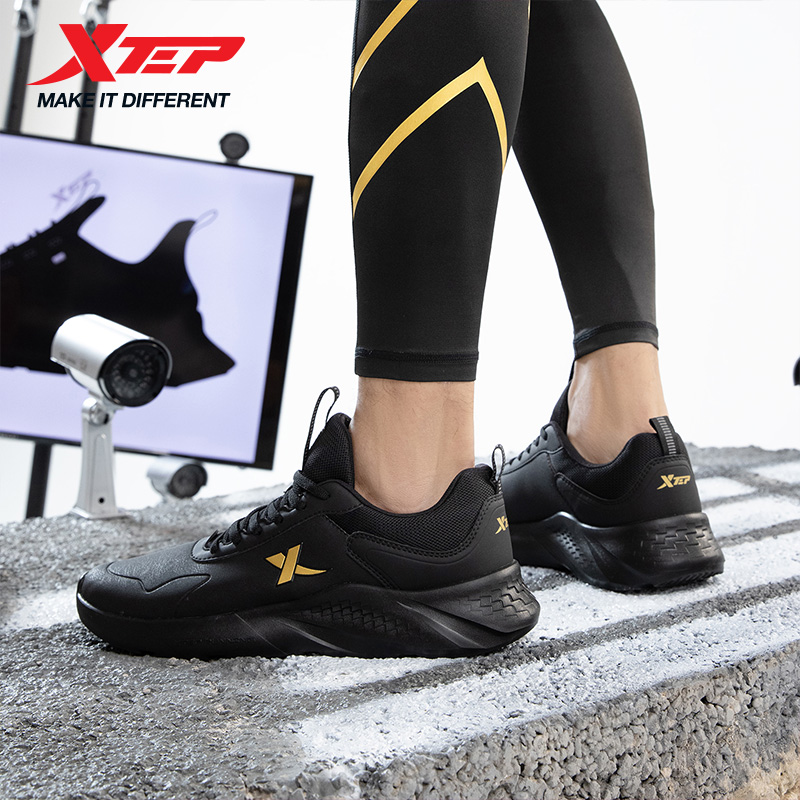 Men'S Xtep Shoes - Xtep ランニングシューズ男性用快適な通気性軽量表面ジョギング安定性トレーニングアウトドアシューズ 879419110032