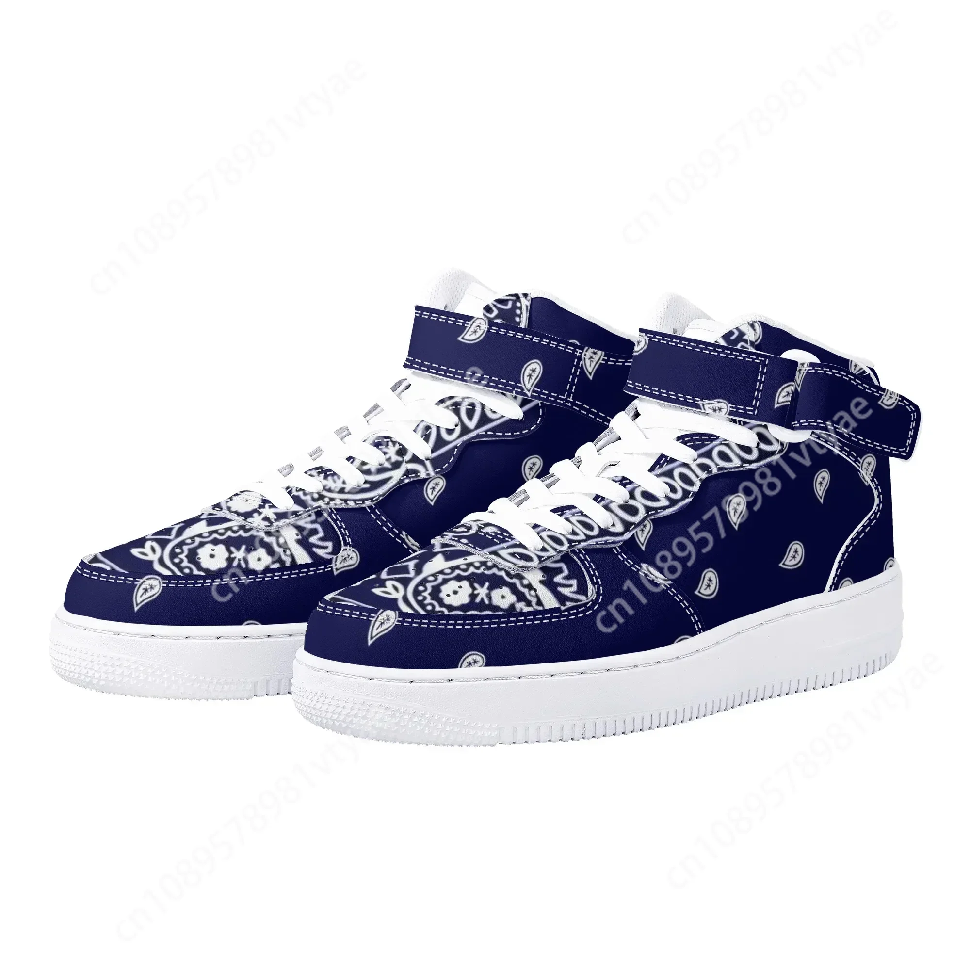 Men'S Shoes Basketball - 新着バンダナプリント男性バスケットボールスニーカーレジャーシューズトゥルーサイズランニングシューズ工場直接販売