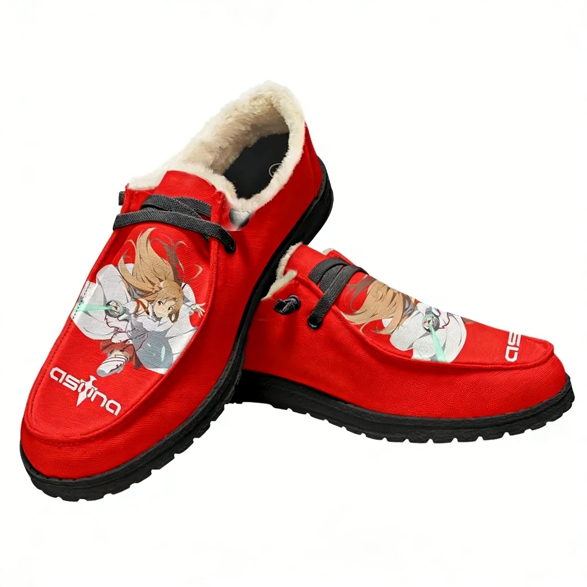 Men Shoes Online - ソードアート・オンライン アスナ プラッシュ カジュアルシューズ フラットシューズ メンズ