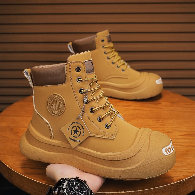 Men Shoes Type - ショート丈アンクルブーツ おしゃれで快適なハイカットメンズスポーツシューズ 2025年秋新作メンズカジュアルシューズ トレンドメンズスニーカー