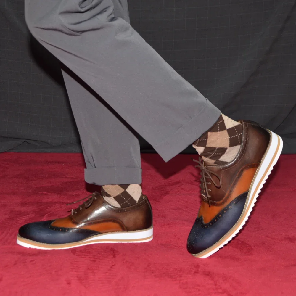 男性用オックスフォード本革シューズ,カジュアルシューズ,ファ - Men Shoes Elegant のレビューと価格