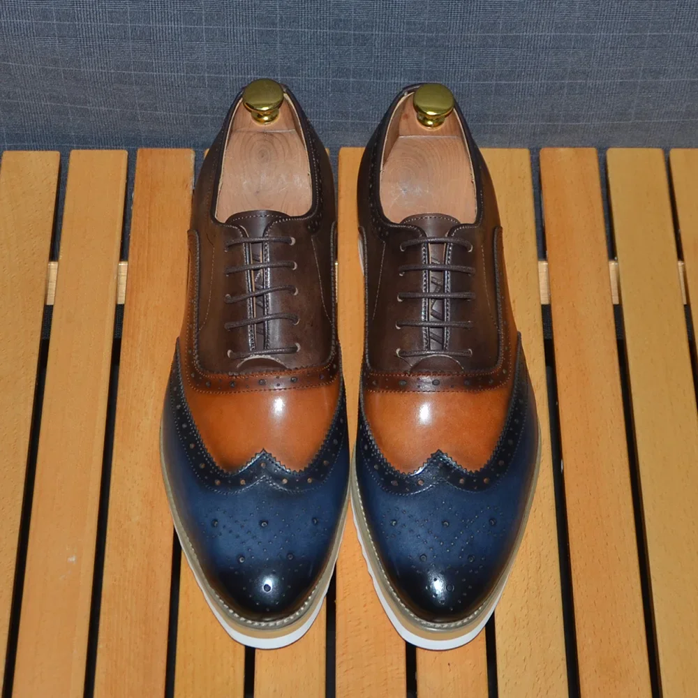 男性用オックスフォード本革シューズ,カジュアルシューズ,ファ - Men Shoes Elegant のレビューと価格