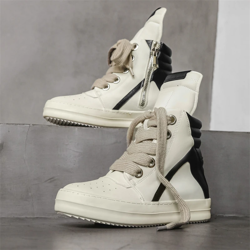 男性カジュアル高級スニーカーストリートスタイル男性ファッショ - Men Shoes Type のレビューと価格