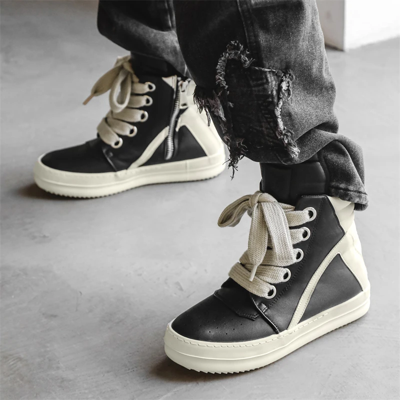 男性カジュアル高級スニーカーストリートスタイル男性ファッショ - Men Shoes Type のレビューと価格