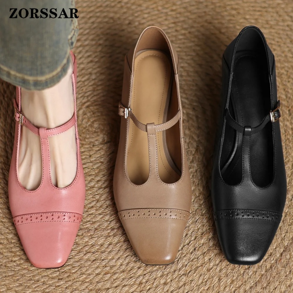 プラスサイズ 34-41 女性の牛革彫刻英国スタイル T ス - Men Shoes Elegant のレビューと価格