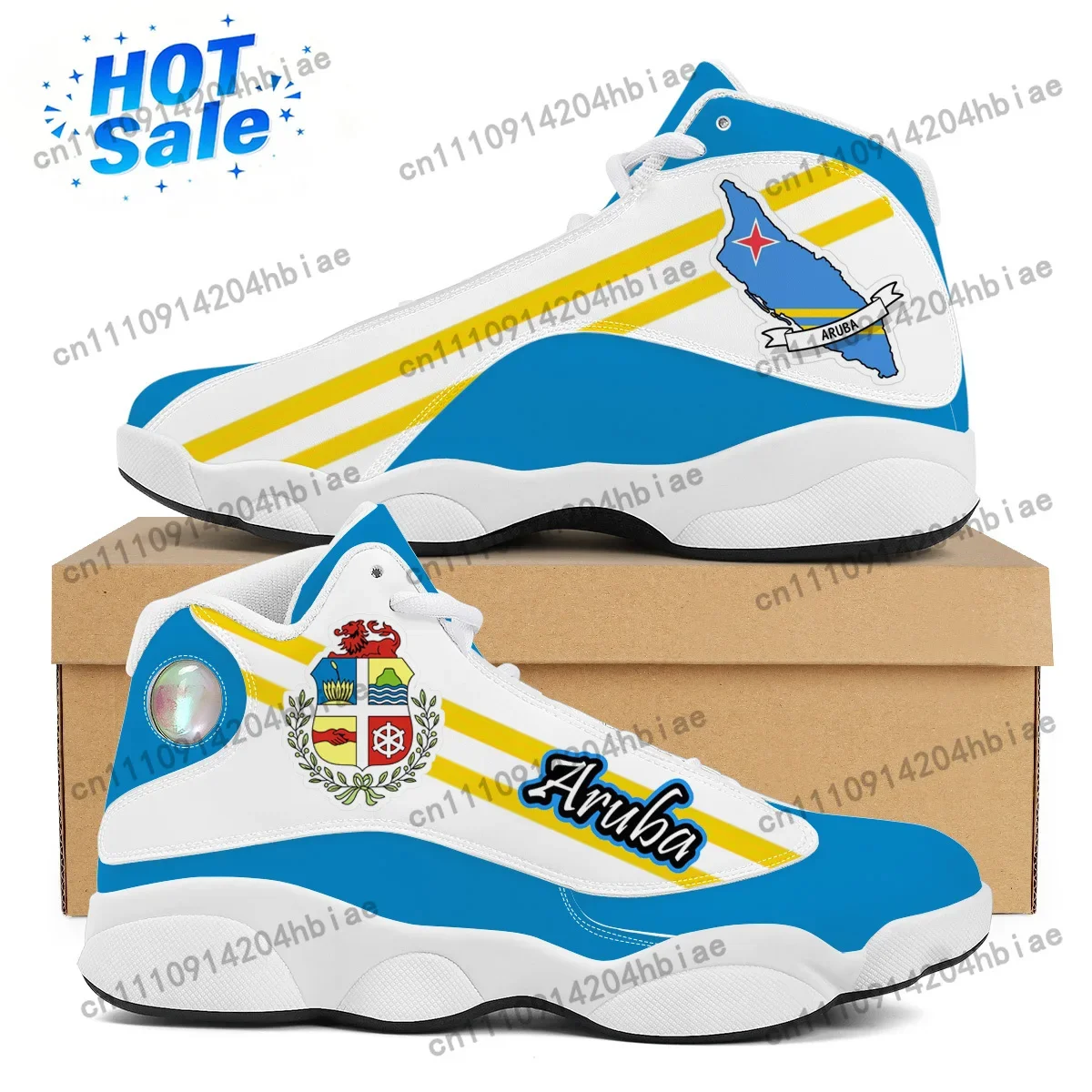 ARUBA フラッグプリントカスタムクールメンズレディースバ - Men'S Shoes Basketball のレビューと価格