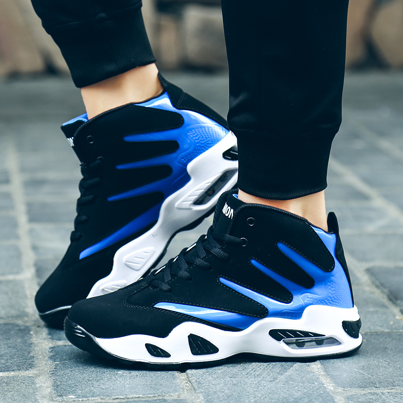 男性と女性のための通気性のあるPUレザースポーツシューズ,ハ - Men'S Shoes Basketball のレビューと価格