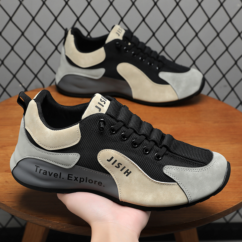 メンズレースアップカジュアルスポーツシューズ アウトドアウォ - Men'S Shoes Basketball のレビューと価格