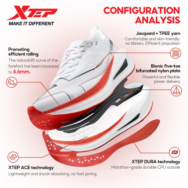 Xtep ワンピース モデリング 5.0 耐久性のあるリバウ - Men'S Xtep Shoes のレビューと価格