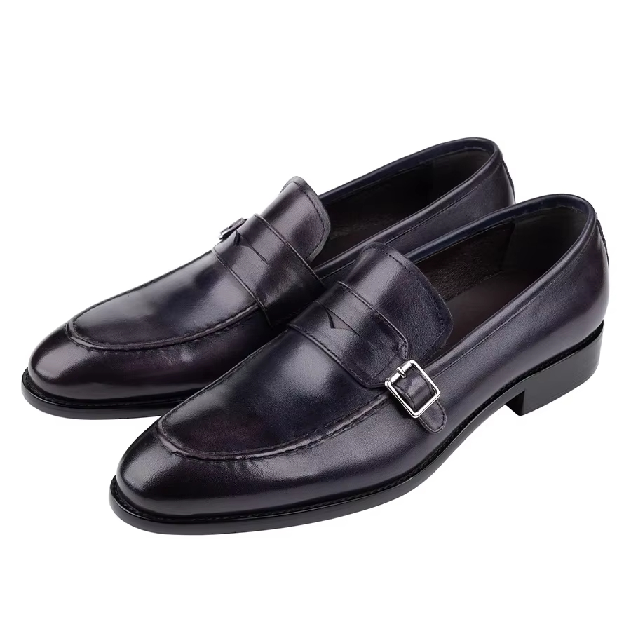 高級カジュアル革靴ドレスシューズ男性のための高品質ハンドクラ - Men Shoes Elegant のレビューと価格