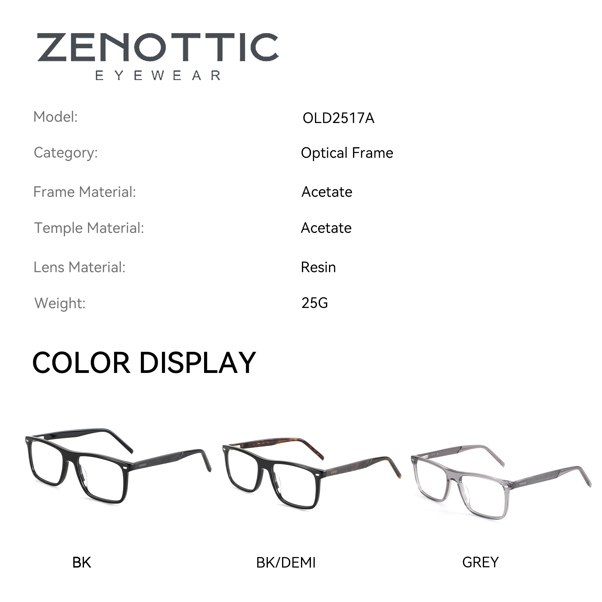 ZENOTTIC (M サイズ) スクエアアセテート男性メガ - Men Shoes Zegna のレビューと価格