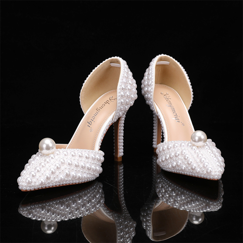 女性用バッグと靴のセット パールウェディングシューズ ホワイ - Men Shoes Elegant のレビューと価格