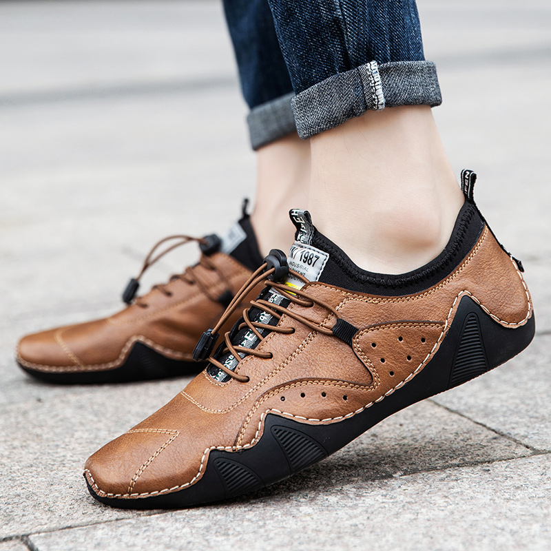 男性用レザーレットスニーカー,運転靴,防水靴,高級靴,ダブル - Men Shoes Zegna のレビューと価格