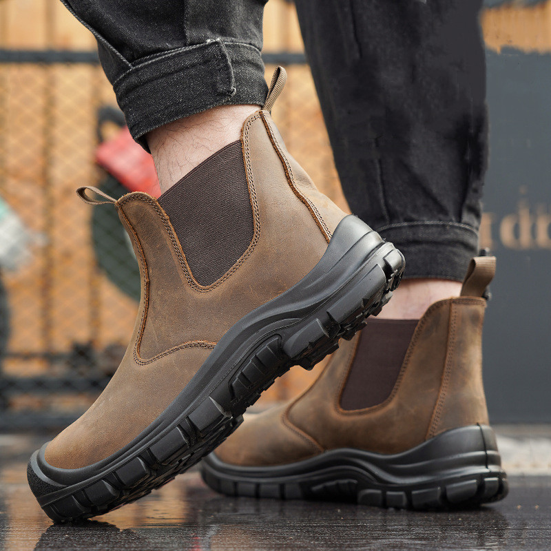 大きいサイズのメンズファッション、スチールトゥカバー付きワー - Men Shoes Type のレビューと価格