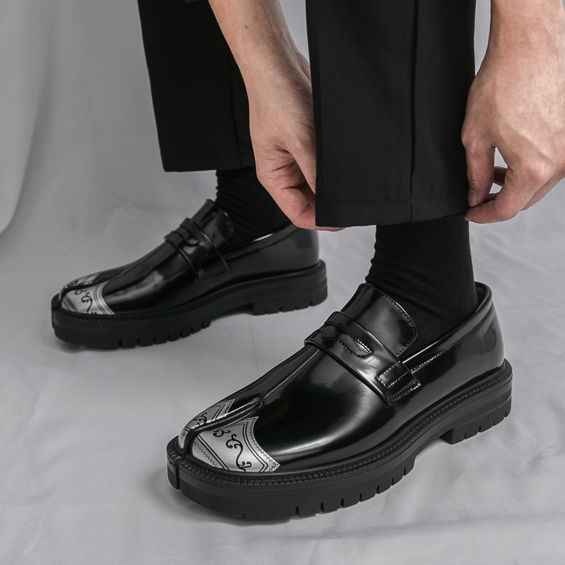 ファッション和風スプリットトゥローファーブランドビジネス厚底 - Men'S Shoes Japanese Brand のレビューと価格