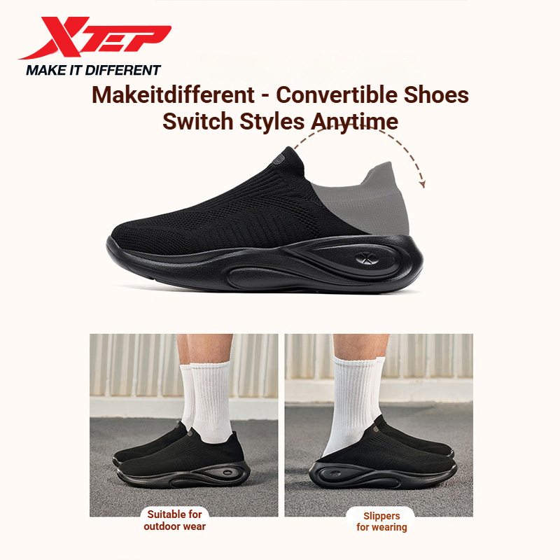 Xtep 男性用通気性快適な滑り止め軽量ソフトミッドソールリ - Men'S Xtep Shoes のレビューと価格
