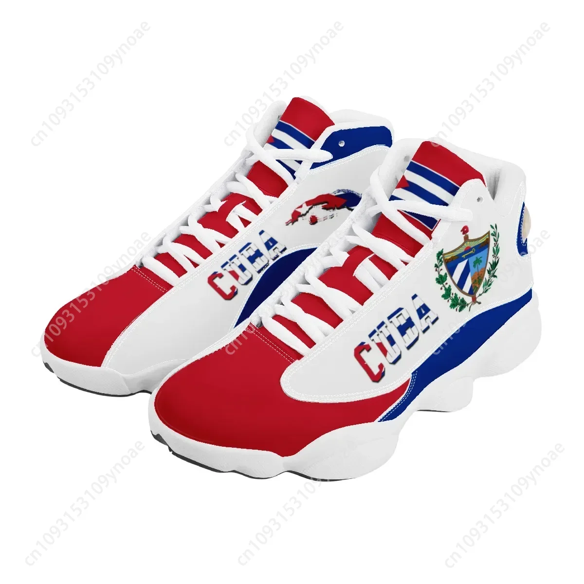 キューバ国旗プリントクール男性バスケットボールスニーカーカス - Men'S Shoes Basketball のレビューと価格