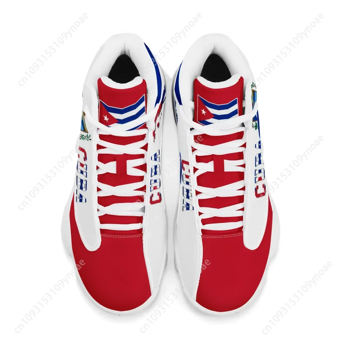 キューバ国旗プリントクール男性バスケットボールスニーカーカス - Men'S Shoes Basketball のレビューと価格