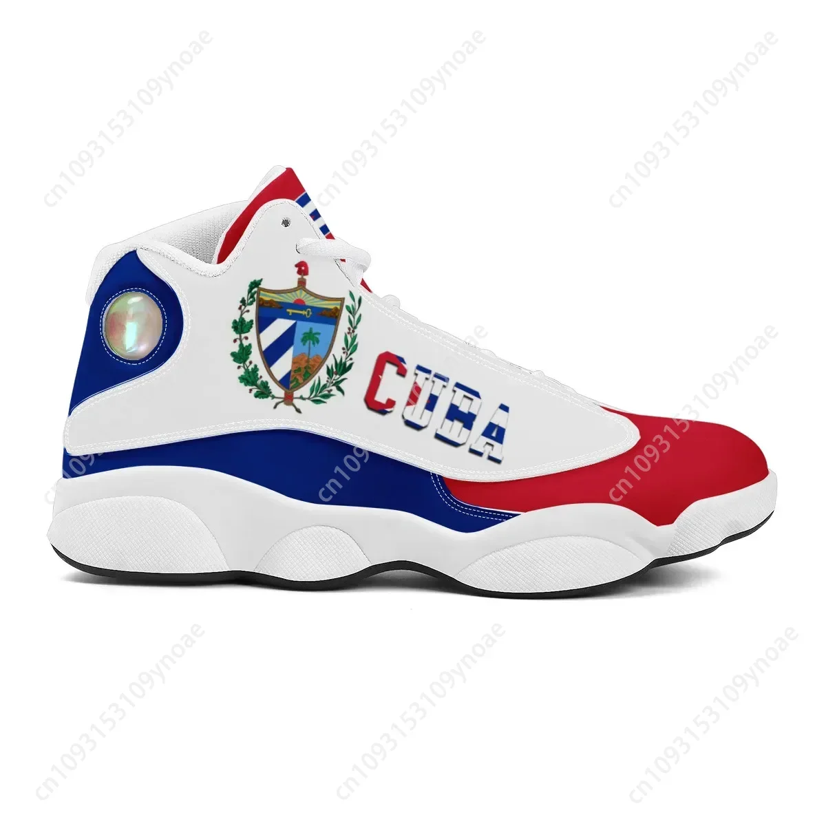 キューバ国旗プリントクール男性バスケットボールスニーカーカス - Men'S Shoes Basketball のレビューと価格