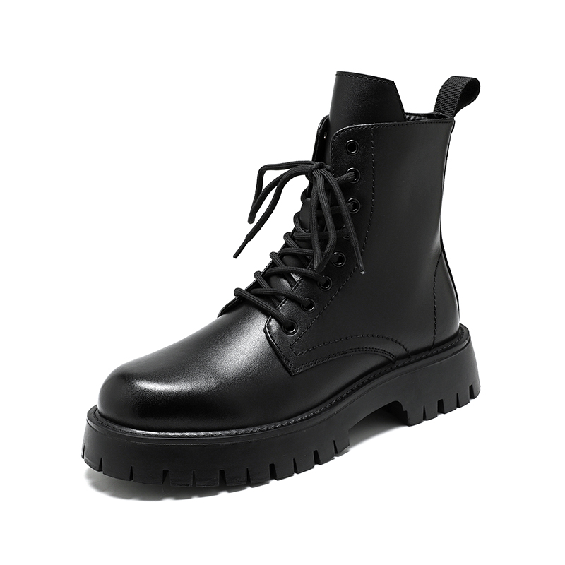 メンズラグジュアリーファッション 本革ブーツ ブラック ホワ - Men Shoes Type のレビューと価格