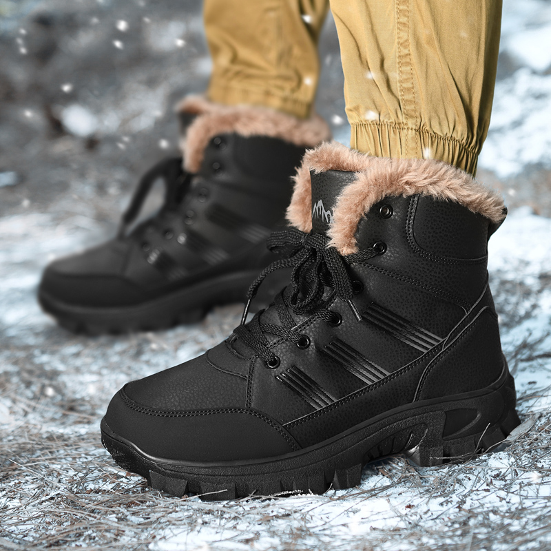 メンズウィンターブーツ 2025 暖かい防水ノンスリップぬい - Men Shoes Online のレビューと価格