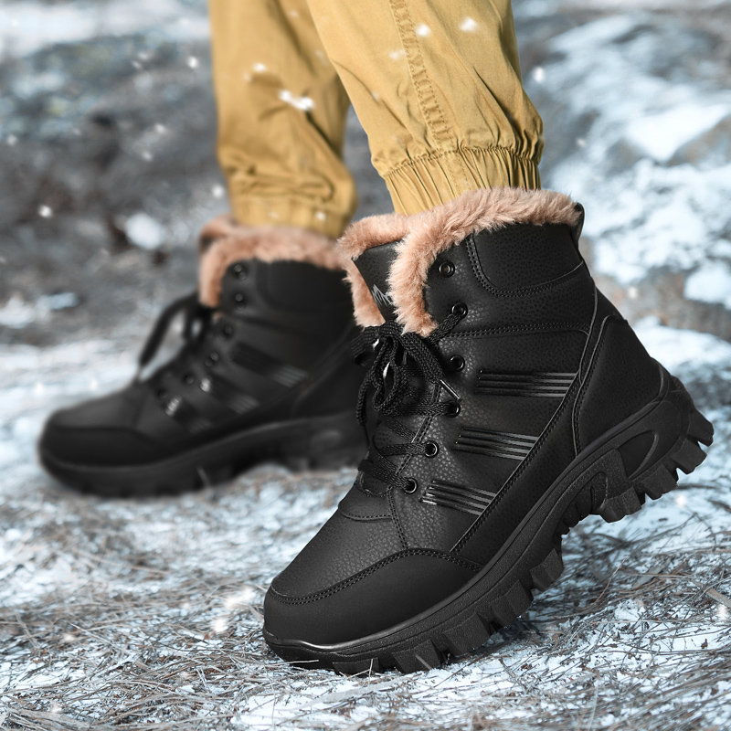 メンズウィンターブーツ 2025 暖かい防水ノンスリップぬい - Men Shoes Online のレビューと価格