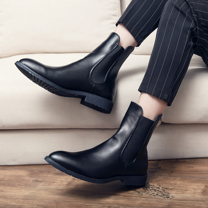 シックなメンズシューズ,結婚式の靴,フォーマルウェア,足首ま - Men Shoes Elegant のレビューと価格
