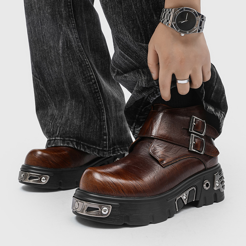 大きいサイズ メンズファッション パンク ゴス プラットフォ - Men Shoes Type のレビューと価格