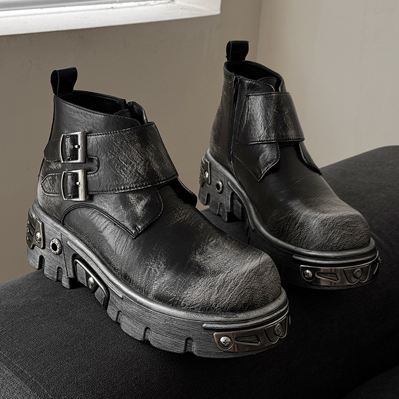 大きいサイズ メンズファッション パンク ゴス プラットフォ - Men Shoes Type のレビューと価格