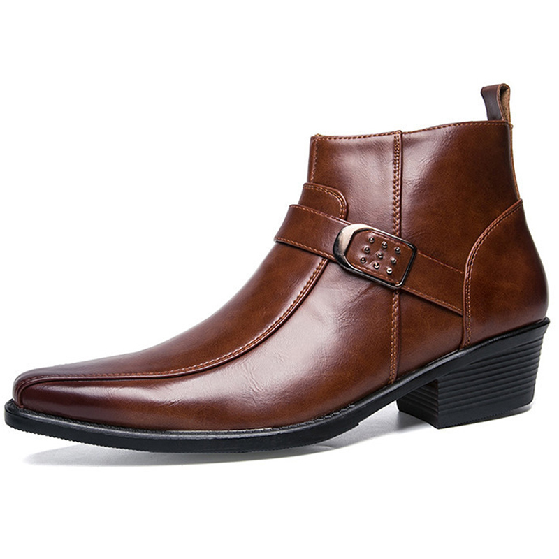 2026年新作 メンズ レトロ カウボーイブーツ レザーシュ - Men Shoes Type のレビューと価格