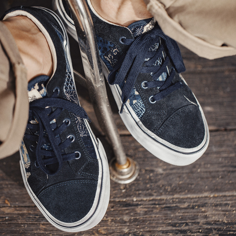 メデン-男性と女性のためのレトロな日本のプリントキャンバスシ - Men'S Shoes Japanese Brand のレビューと価格