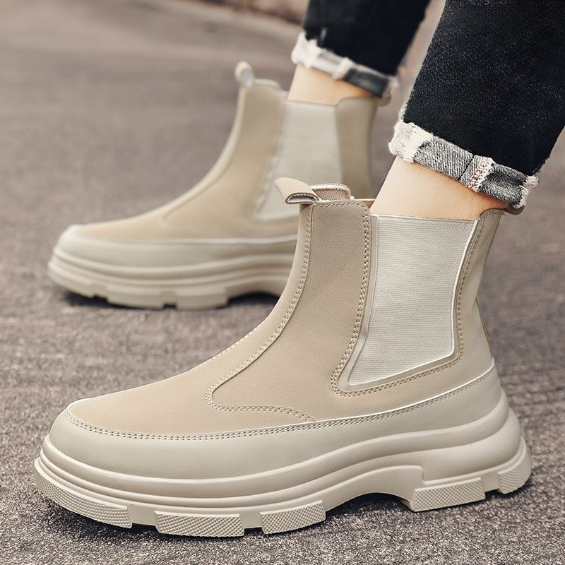 メンズチェルシーブーツ ブリティッシュスタイル ミッドトップ - Men Shoes Online のレビューと価格