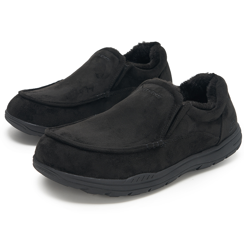 スケッチャーズ メンズ フリース裏地付きウォーキングシューズ - Men Shoes Online のレビューと価格